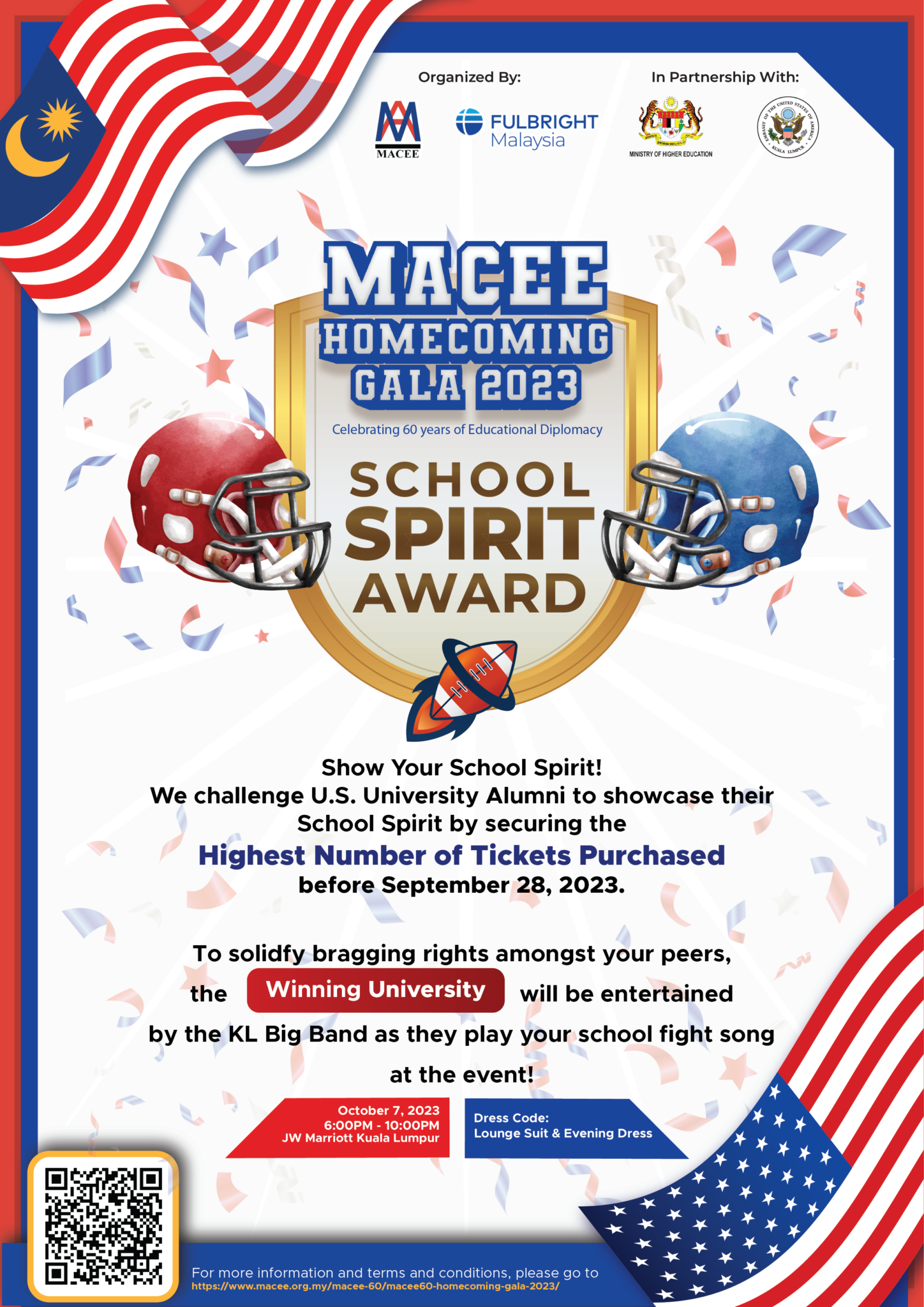 Macee Homecoming Gala 2023 School Spirit Award Malaysian American